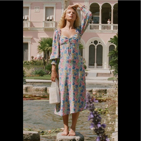 mathilde midi dress faithfull the brand Faithfull the Brand Mathilde Midi Dress